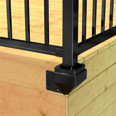 fastia mount aluminum brackets|fascia mounted deck railings.